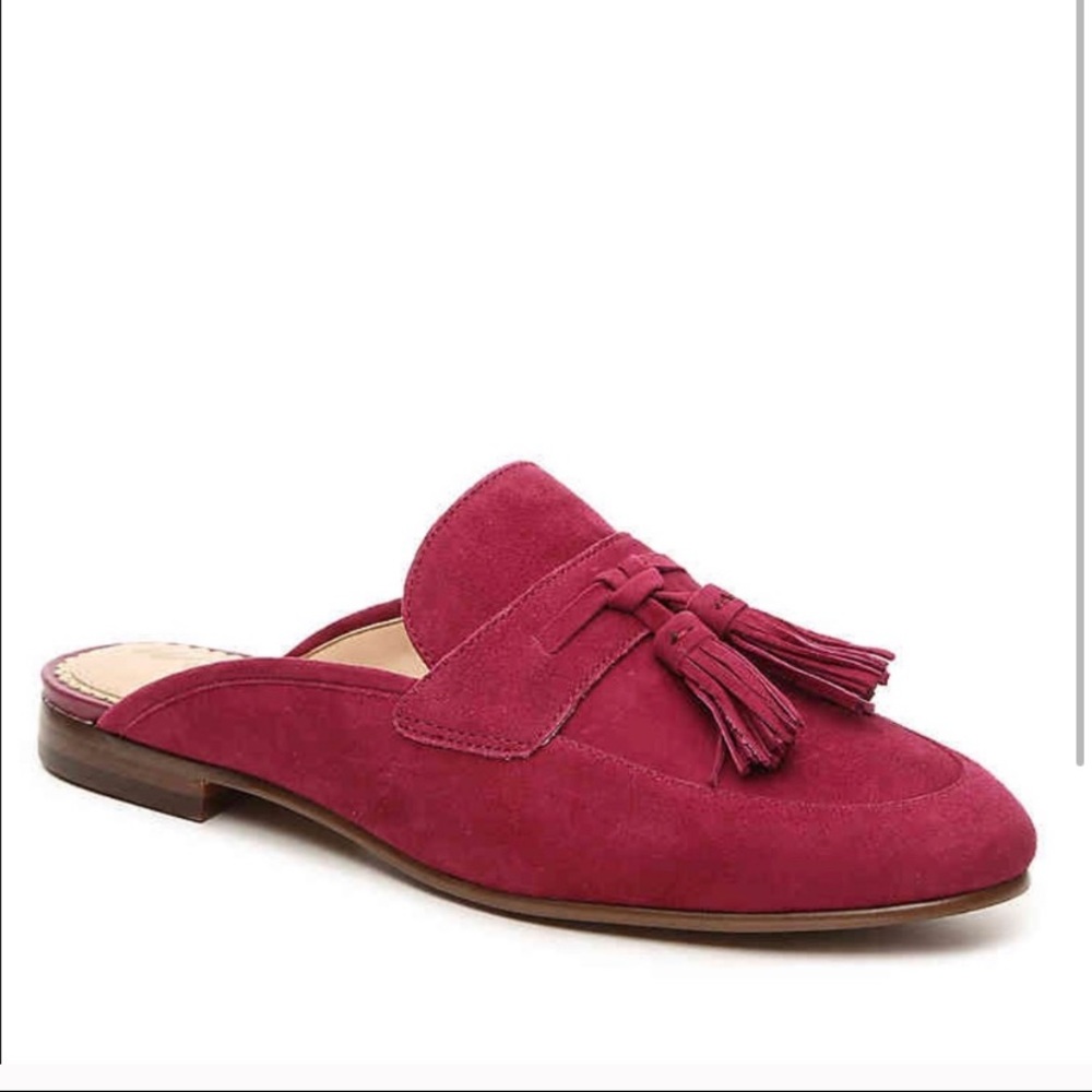 Sam Edelman Suede Tassle Mules new in box